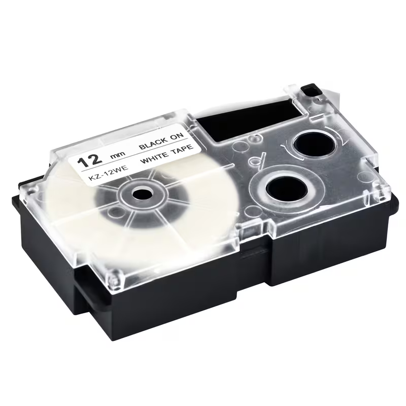 12mm Label Tape for Casio XR-12WE / XR-12YW Label Maker
