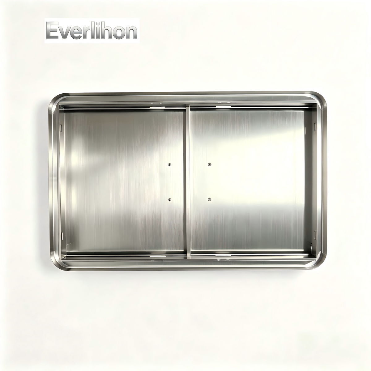 201 Stainless Steel Outdoor BBQ Door 27.56 x 18.58 Inch, Semi-Circular Frame, Drop-In