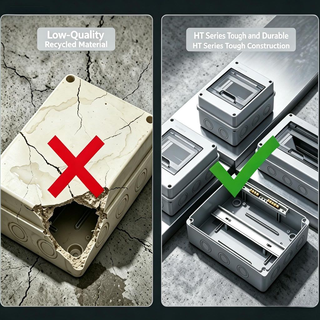 IP65 Waterproof Outdoor Distribution Box, Plastic Enclosure for EV & Metering