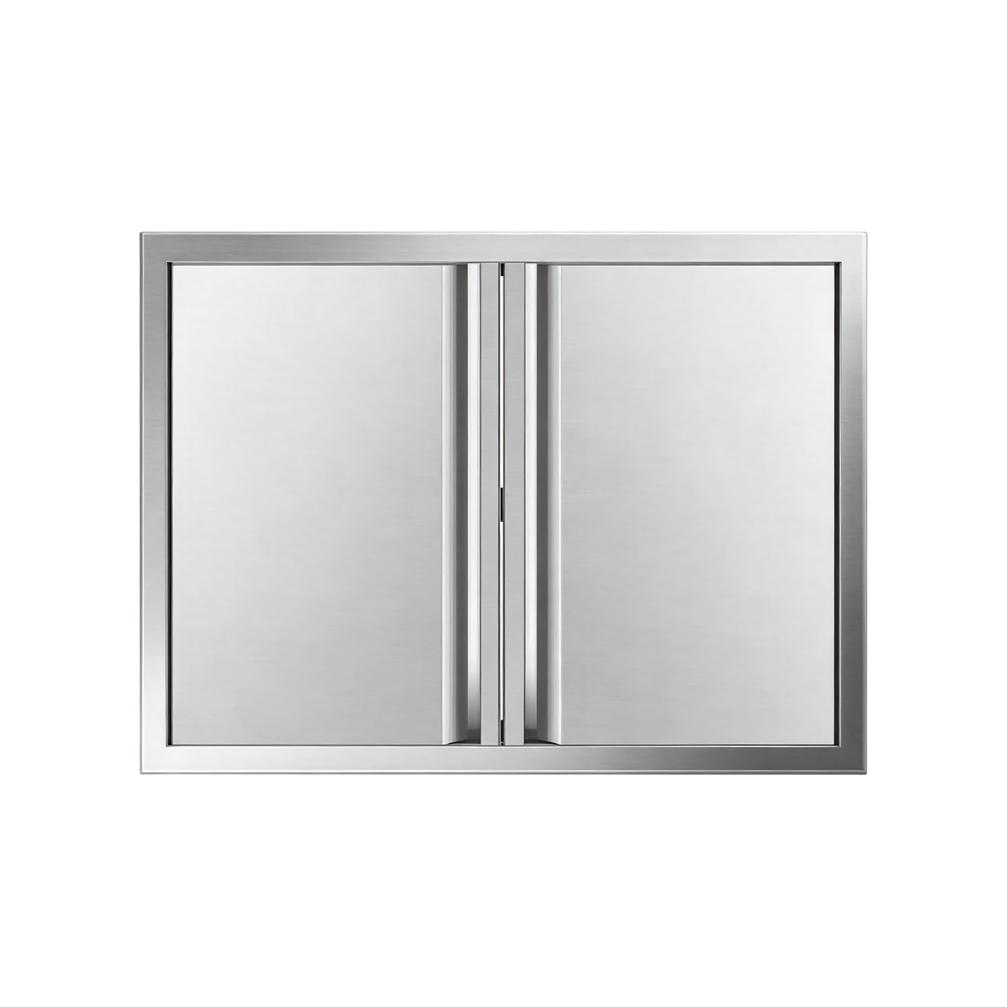outdoor barbecue cabinet door, stainless steel double doors