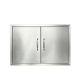 outdoor barbecue cabinet door, stainless steel double doors