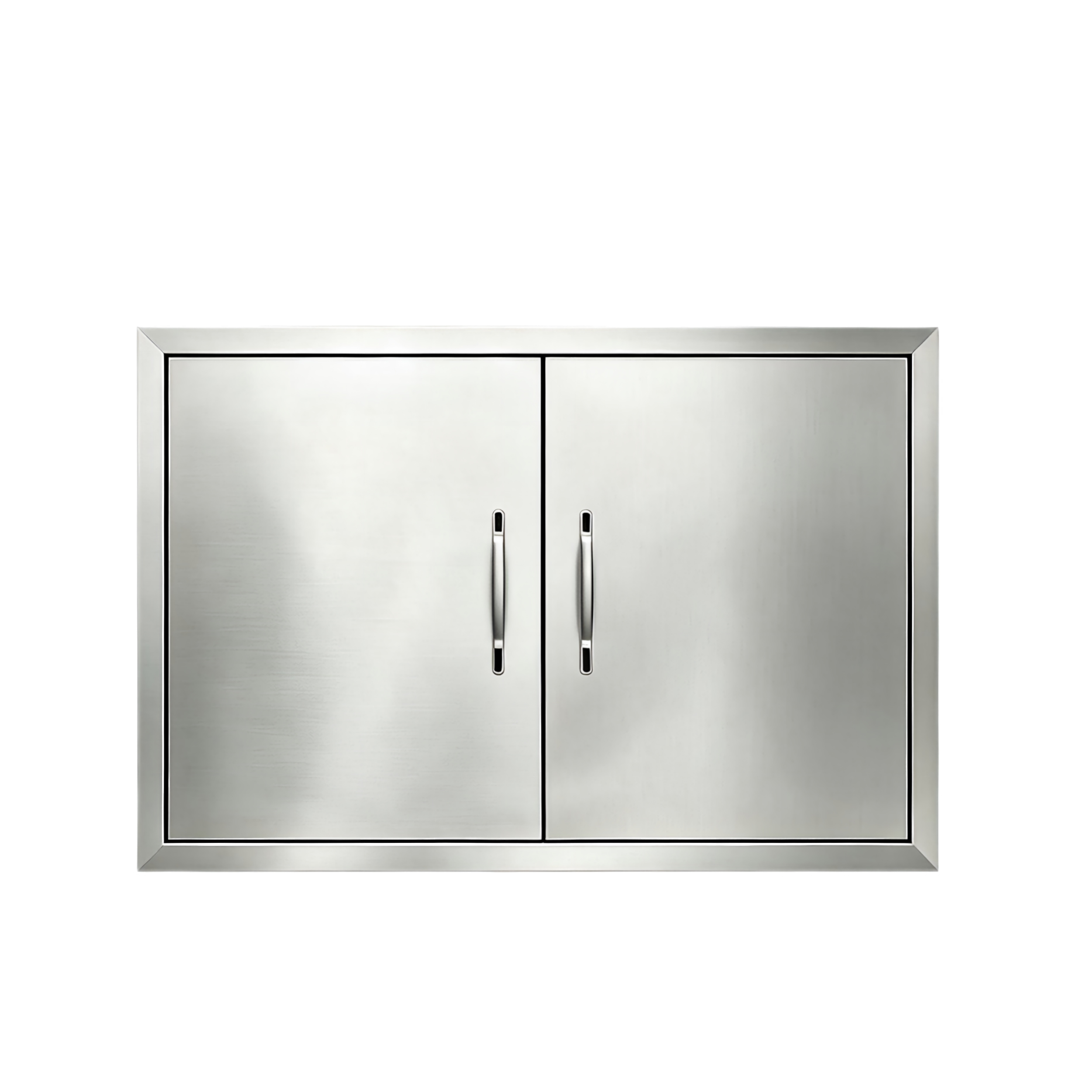 outdoor barbecue cabinet door, stainless steel double doors