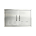 outdoor barbecue cabinet door, stainless steel double doors