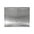 outdoor barbecue cabinet door, stainless steel double doors