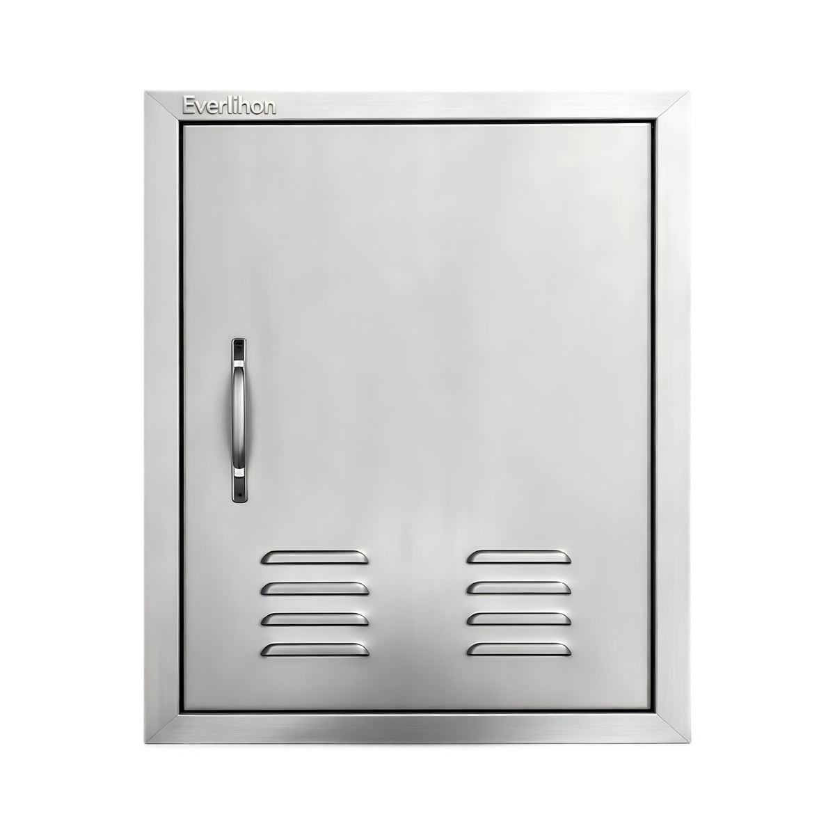 201 Stainless Steel Vented Single BBQ Door 17 x 24 Inch with Inner Cross Beam