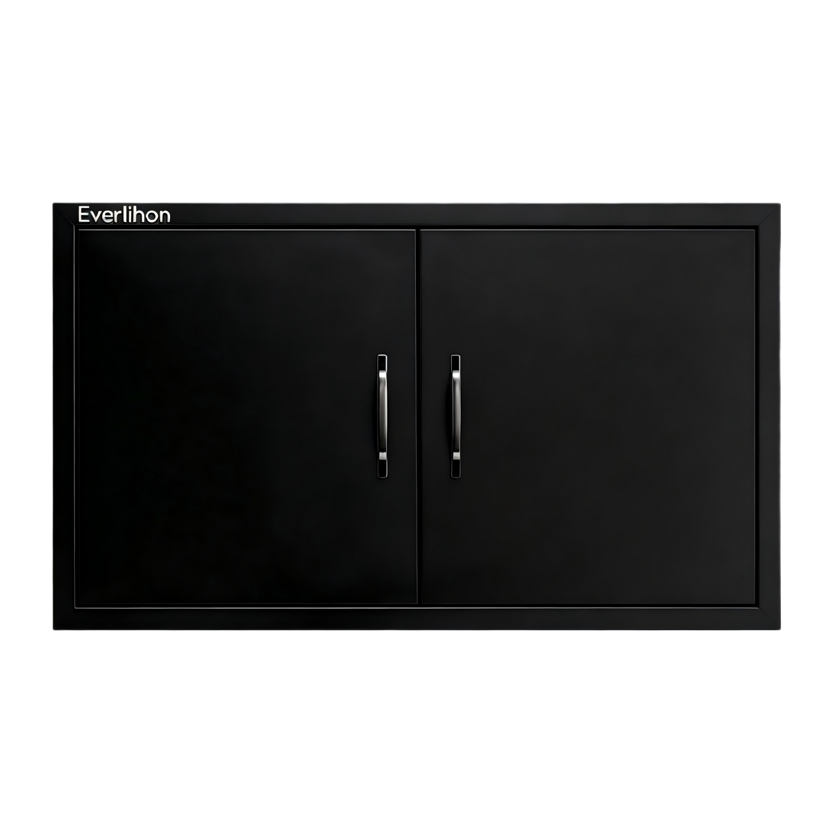 201 Stainless Steel Double BBQ Door with Optional Inner Cross Beam, Custom Sizes