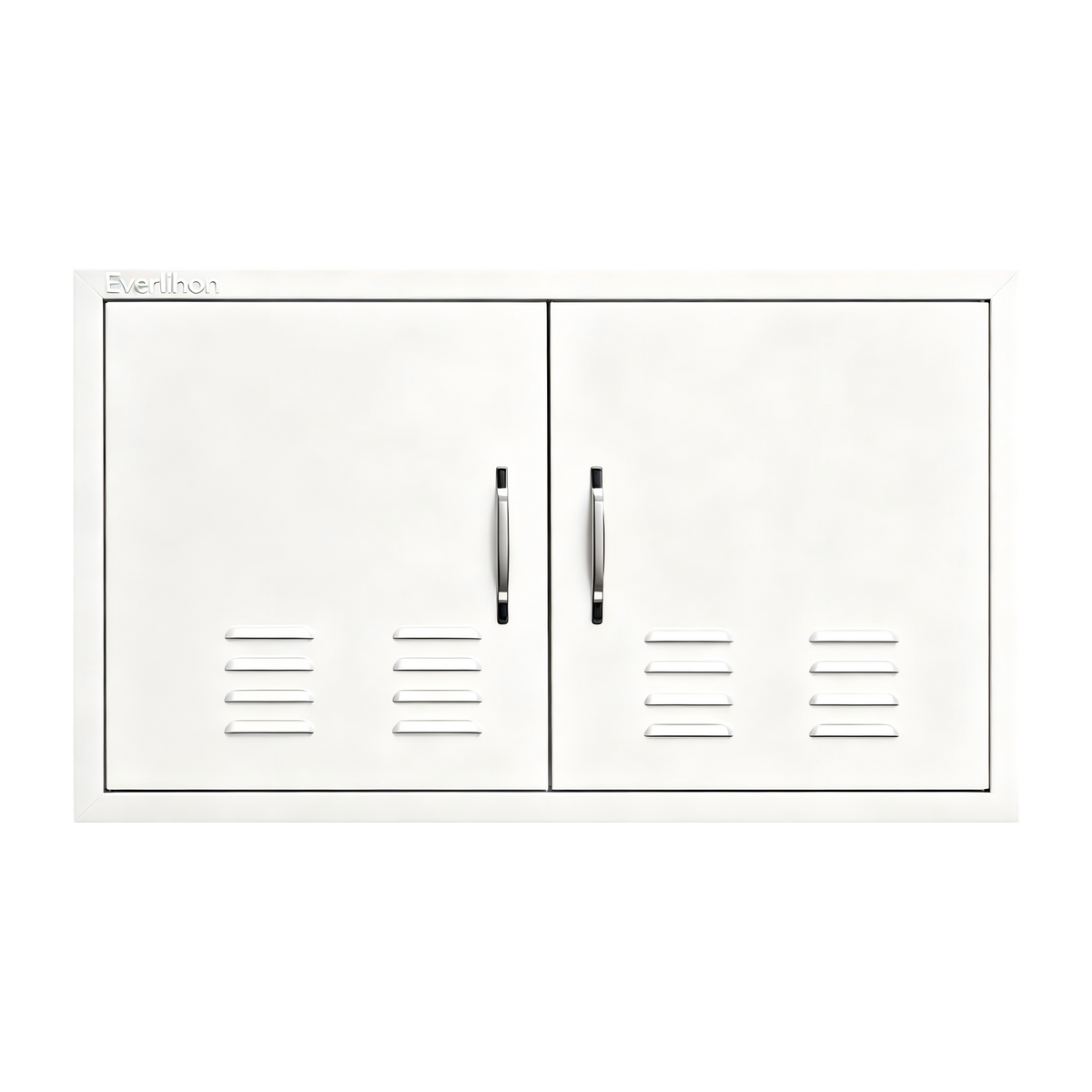 201 Stainless Steel Wide Vented Double BBQ Door 36 x 21 Inch, Heavy-Duty Outdoor