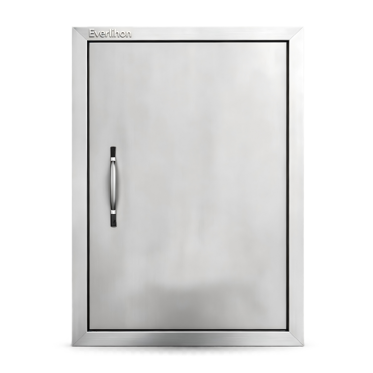 201 Stainless Steel Single BBQ Door with Optional Inner Cross Beam, Exposed Handle