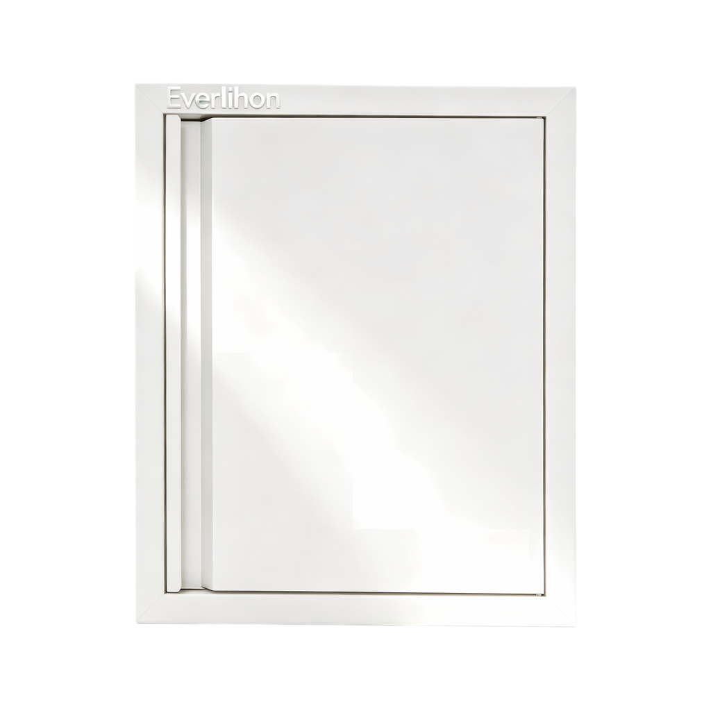 Powder-Coated Iron Recessed Single BBQ Door, Custom Sizes, Flush Handle, Outdoor Rated