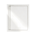 Powder-Coated Iron Recessed Single BBQ Door, Custom Sizes, Flush Handle, Outdoor Rated