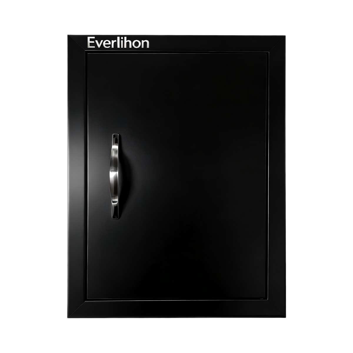 Custom-Size 304 Stainless Steel Single BBQ Door, Exposed Handle, Single-Layer Panel
