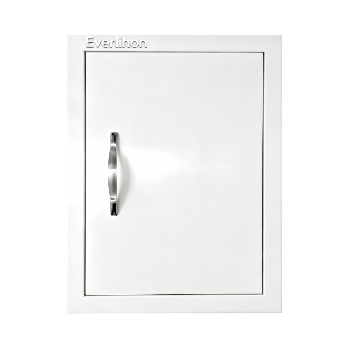 Custom-Size 304 Stainless Steel Single BBQ Door, Exposed Handle, Single-Layer Panel