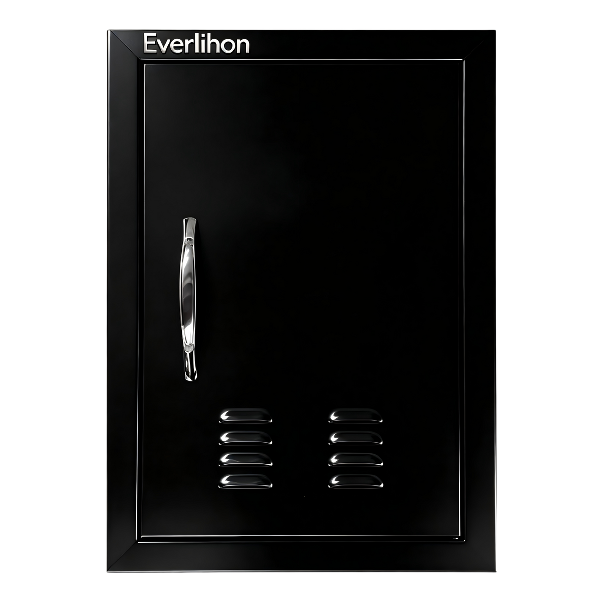 201 Stainless Steel Vented Single BBQ Door 14 x 20 Inch, Compact Access, Louvered