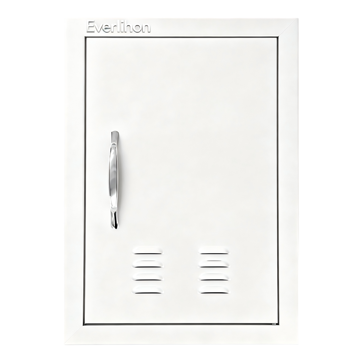 201 Stainless Steel Vented Single BBQ Door 14 x 20 Inch, Compact Access, Louvered