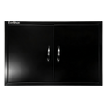 Custom-Size Powder-Coated Iron Double BBQ Door, OEM Dimensions for Outdoor Kitchen
