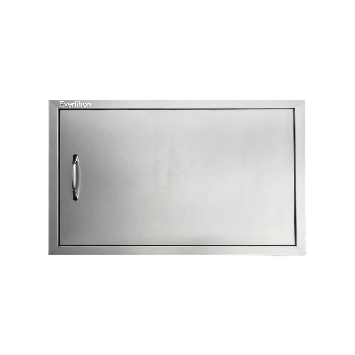 201 Stainless Steel Single BBQ Door 27 x 20 Inch, Exposed Handle, Flush-Mount