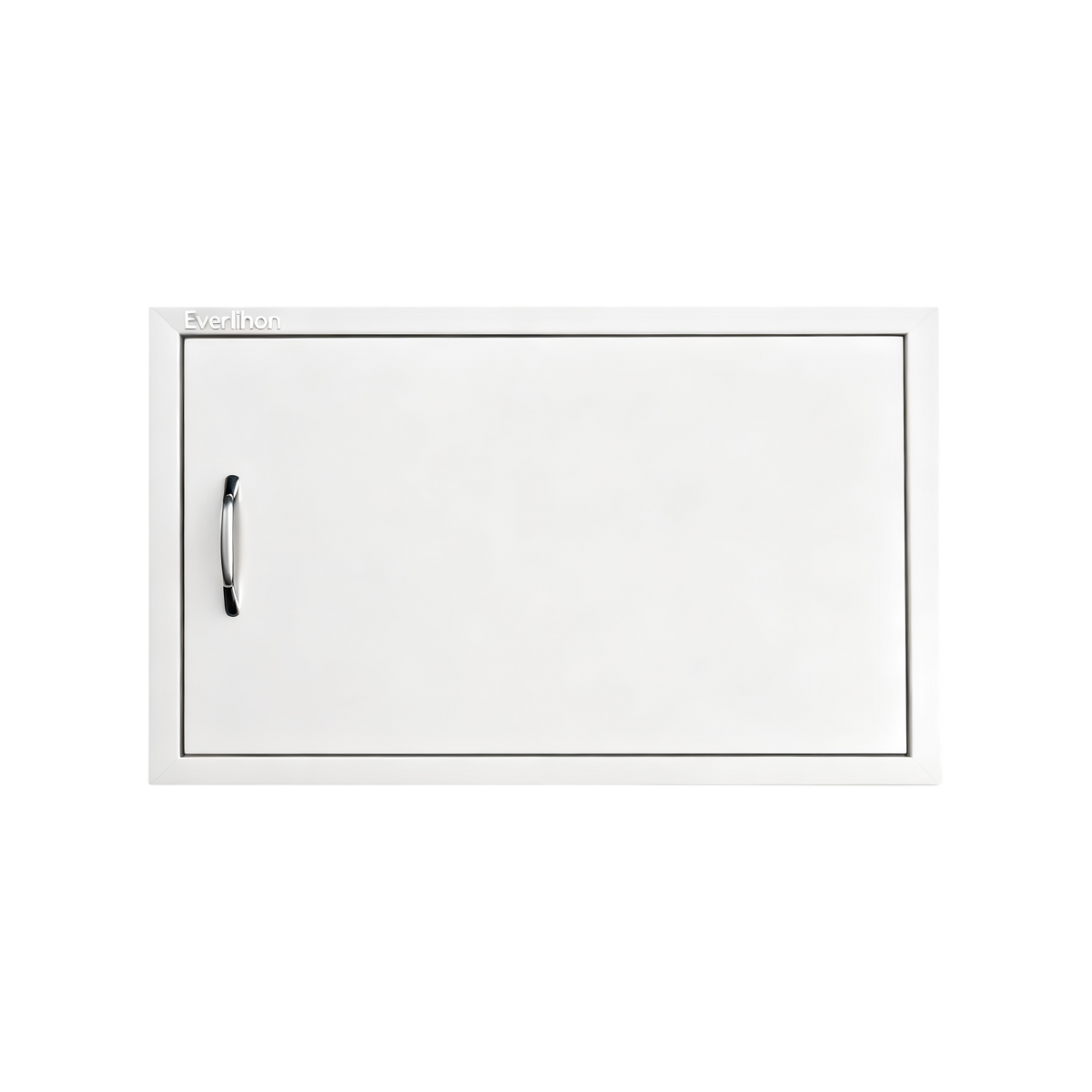 201 Stainless Steel Single BBQ Door 27 x 20 Inch, Exposed Handle, Flush-Mount