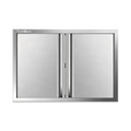 201 Stainless Steel Recessed Double BBQ Door, Custom Sizes, Flush Mount Outdoor Kitchen