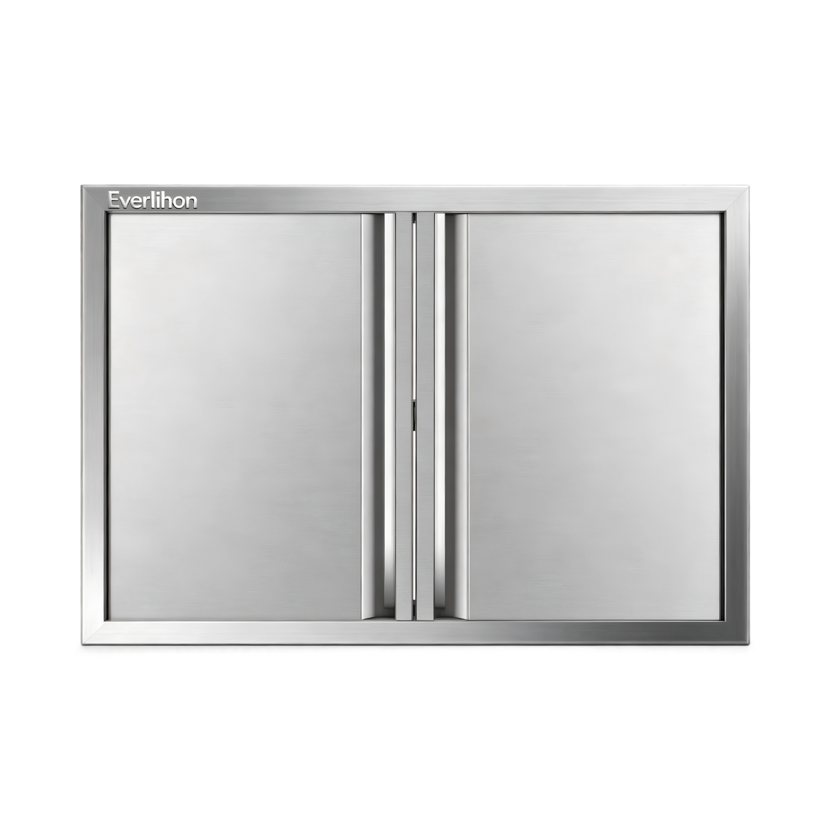 201 Stainless Steel Recessed Double BBQ Door, Custom Sizes, Flush Mount Outdoor Kitchen
