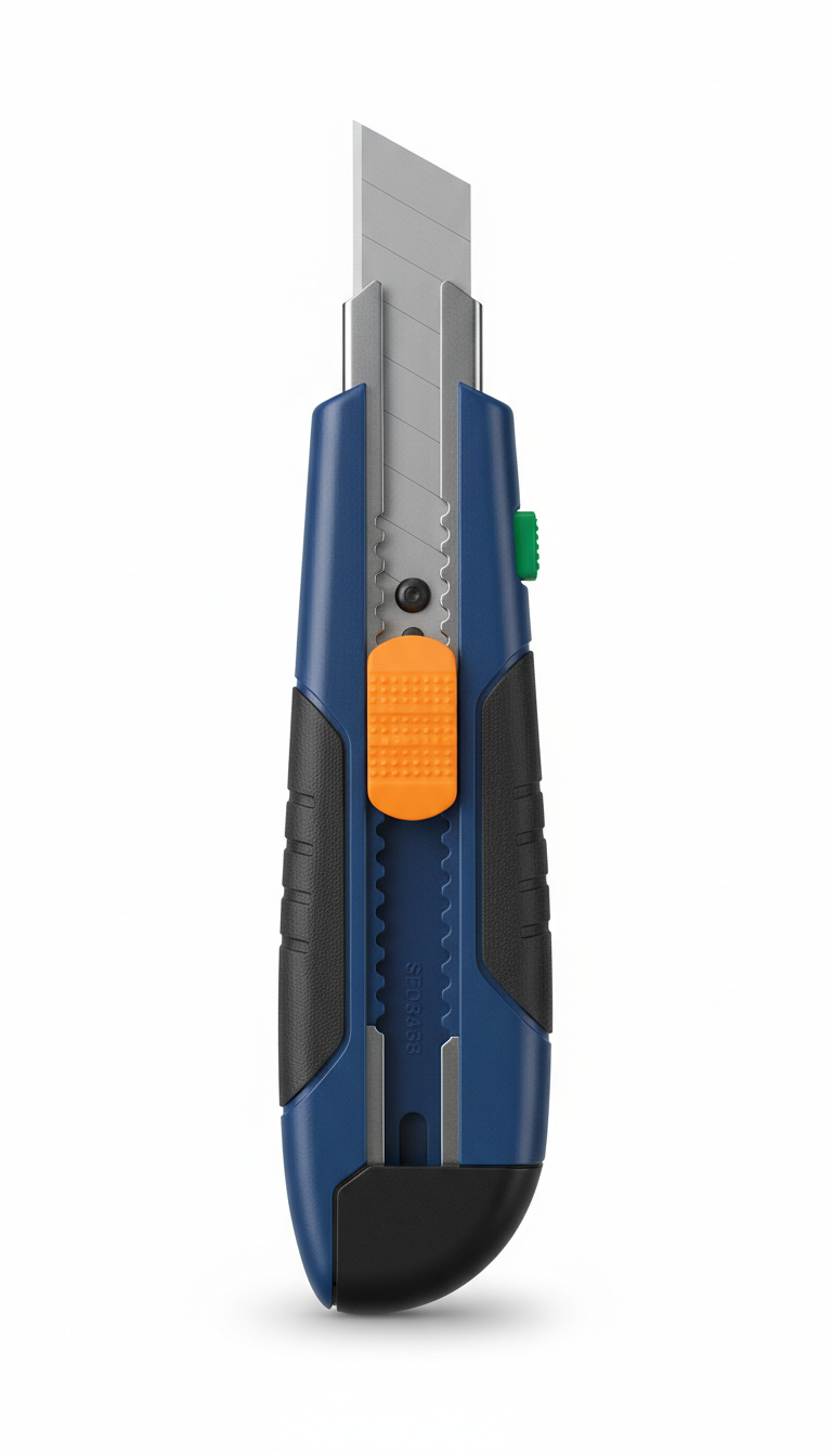 Heavy-Duty Utility Knife with Retractable Blade